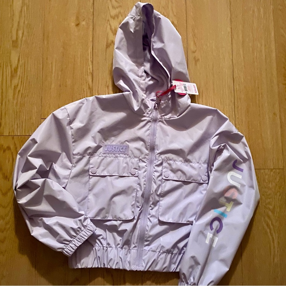 Justice Kids' Lavender Hooded coat